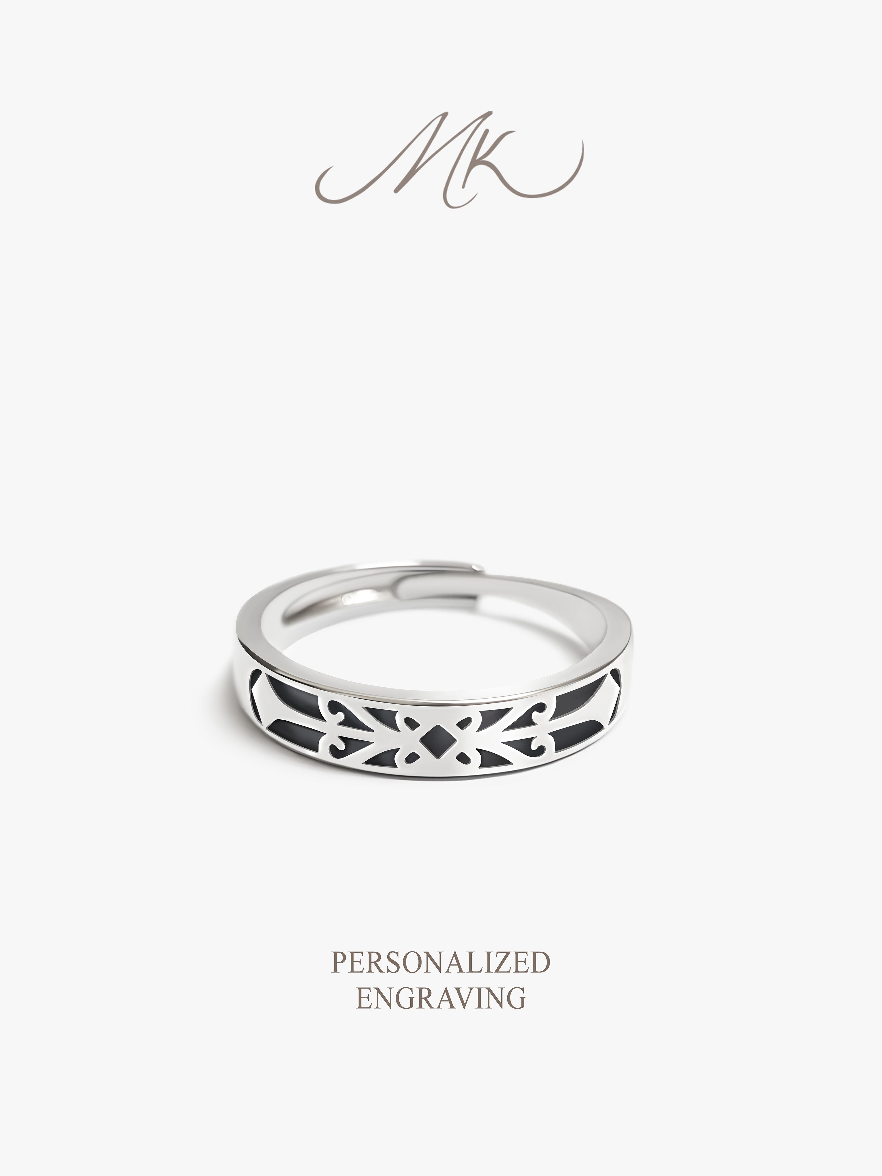 Dark Knight Man Ring [ENGRAVABLE]