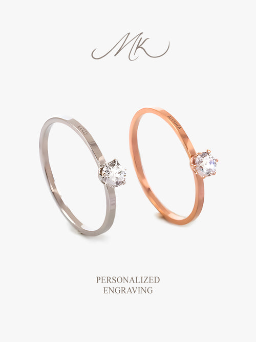 Aurora Crest Ring [ENGRAVABLE]