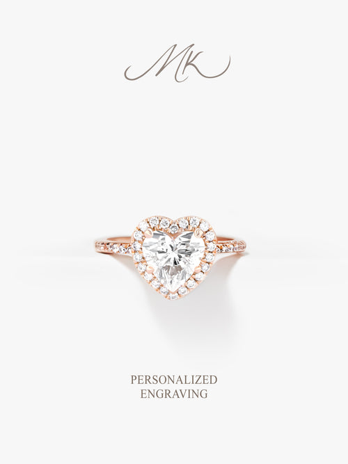 Anneliese Heart Ring [ENGRAVABLE]