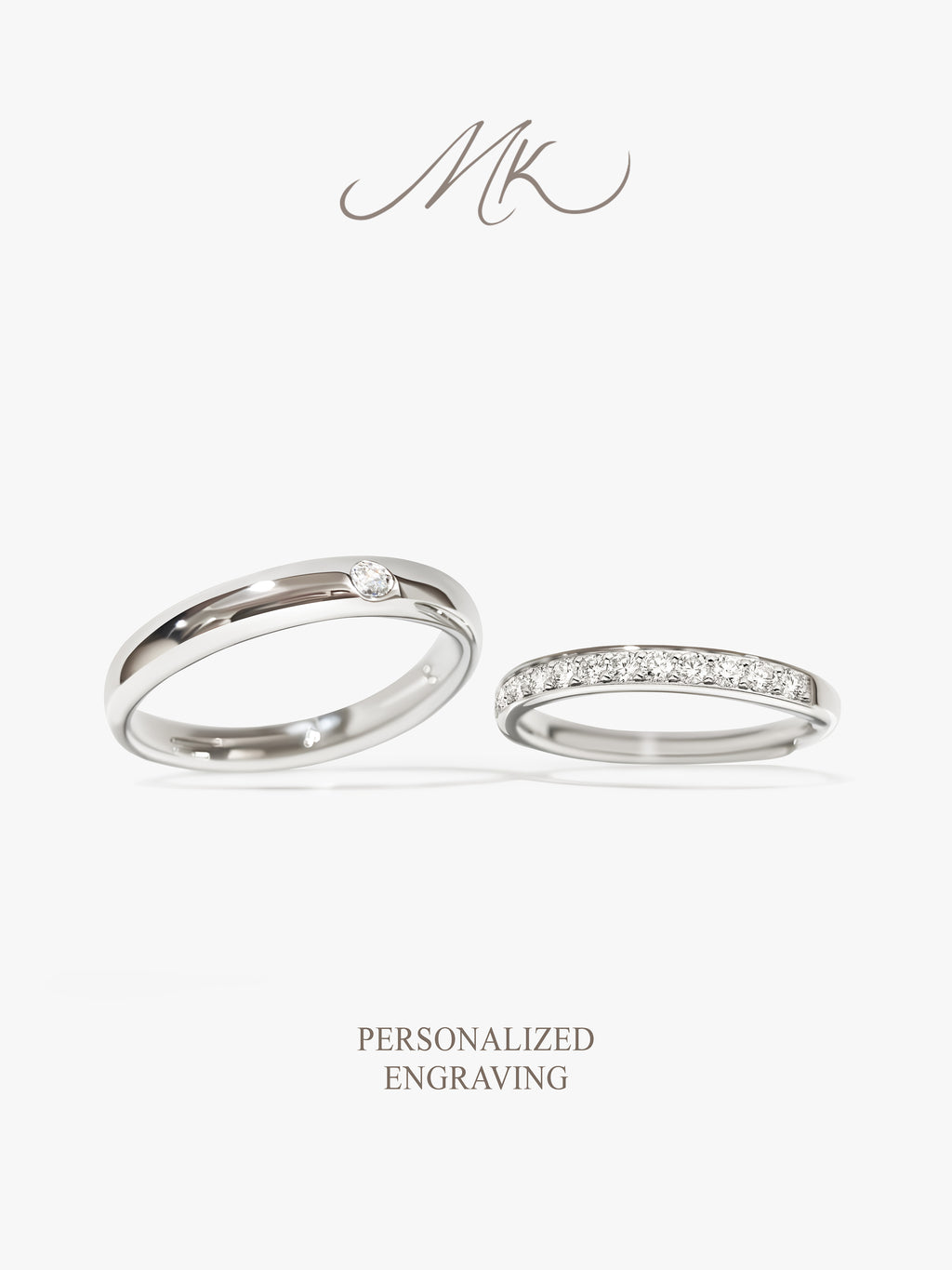 Charlotte Channel Set Diamond Ring [ENGRAVABLE]
