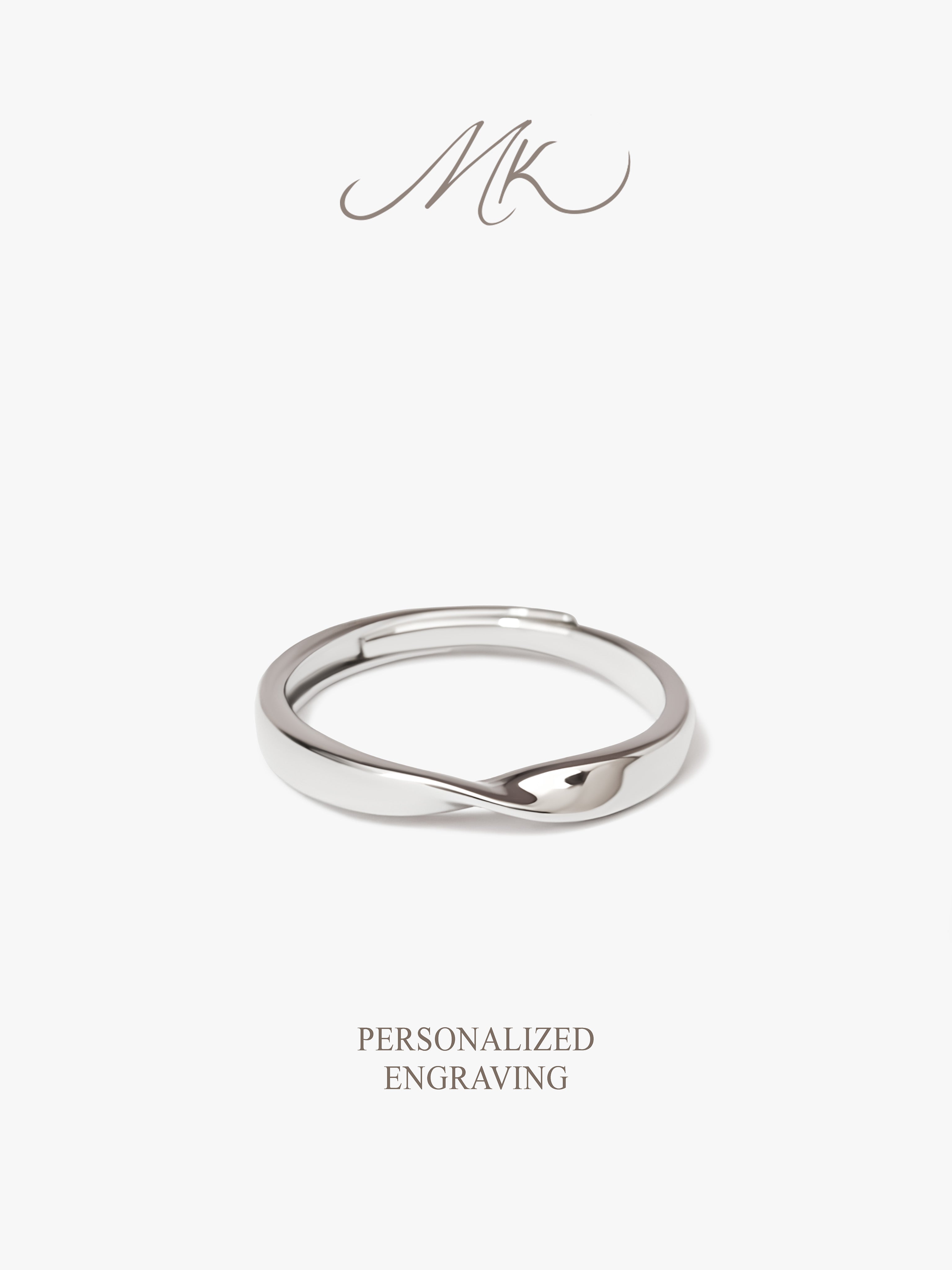 Eternal Loop Man Ring [ENGRAVABLE]