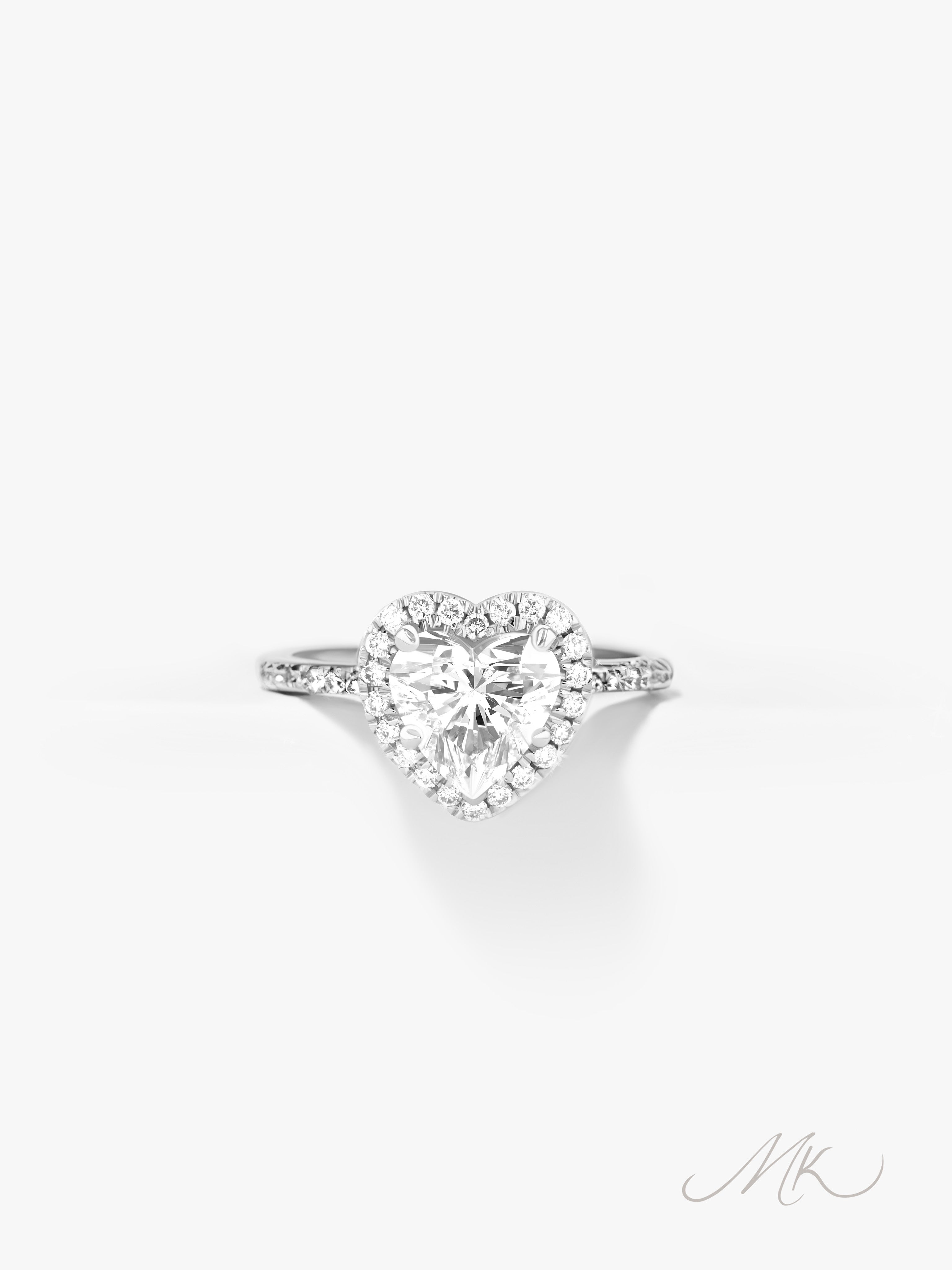 Anneliese Heart Ring [ENGRAVABLE]
