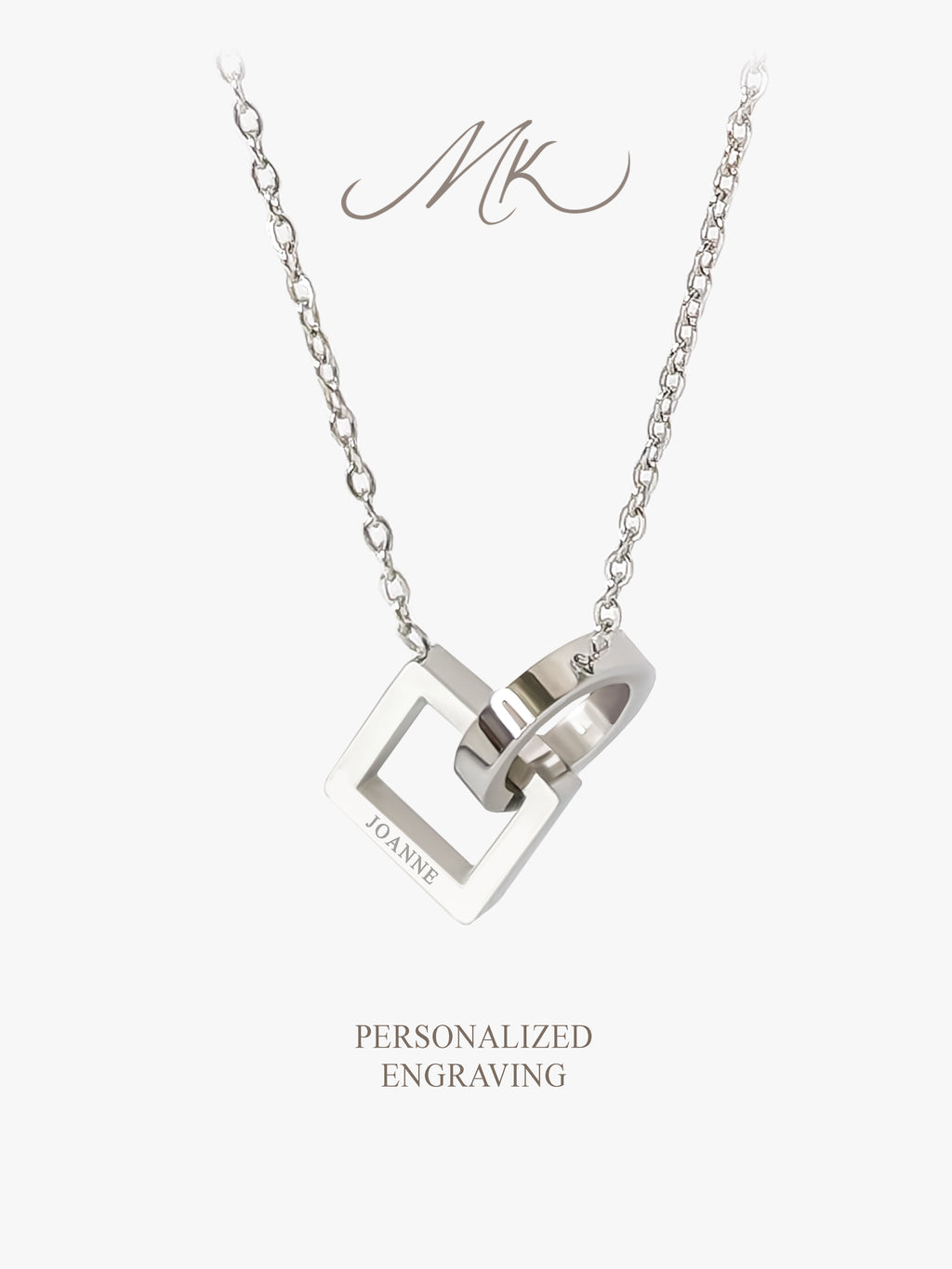 Charmed Angles Necklace [ENGRAVABLE]