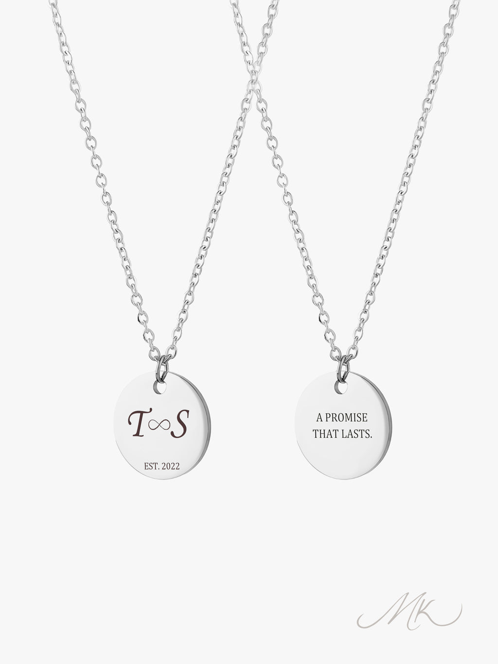 Pure Round Necklace [ENGRAVABLE]
