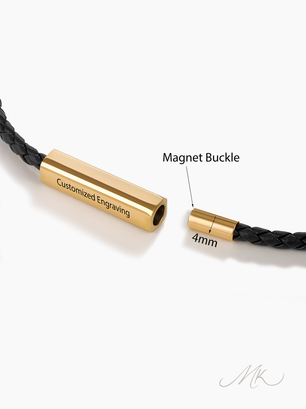 Magnet Duo-Loop Bracelet [ENGRAVABLE]