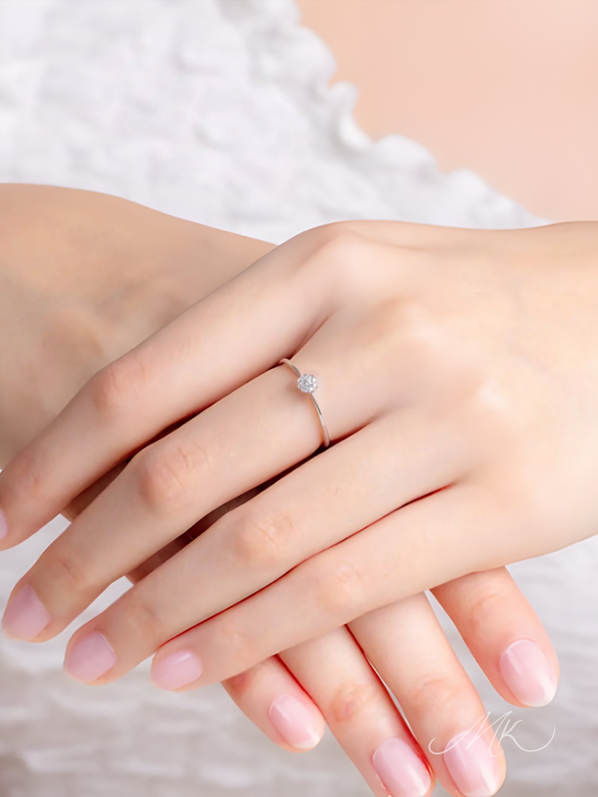 Aurora Crest Ring [ENGRAVABLE]