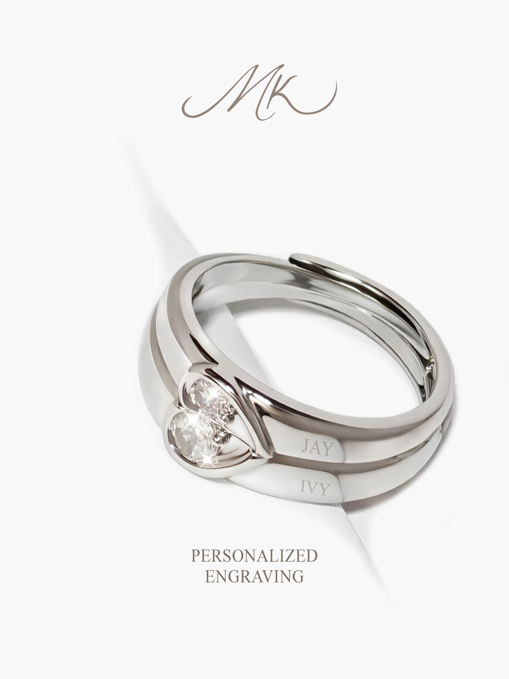 Promising Heart Ring  [ENGRAVABLE]